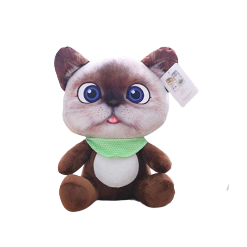 peluche chat mignon