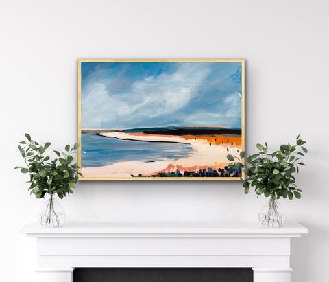 modern coastal art print