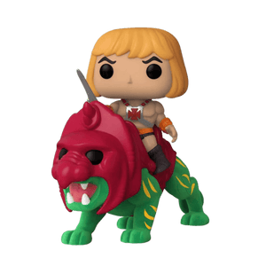 Funko Rides He-Man on Battle Cat Flocked Target Con 2022 Exclusive