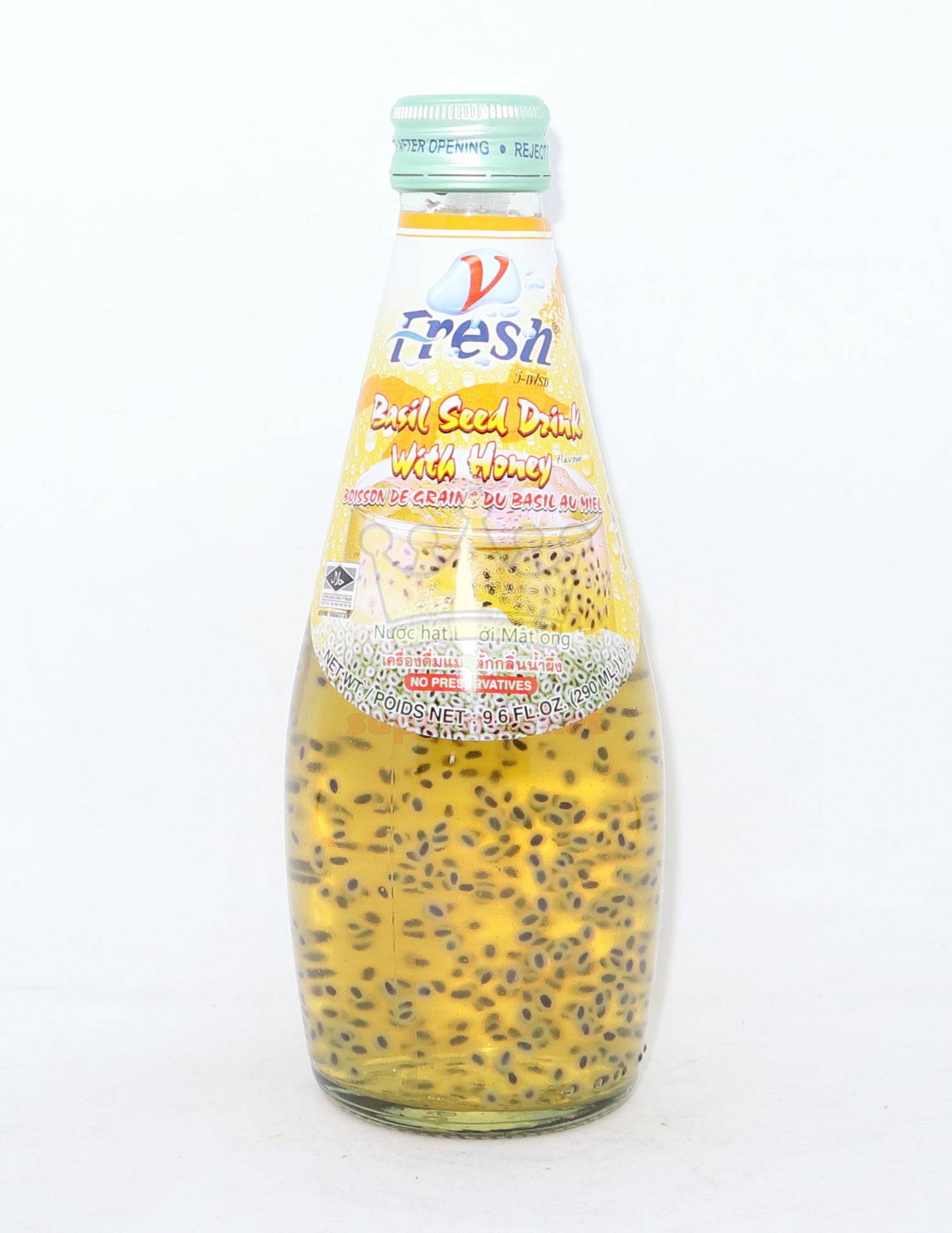 V Fresh Basil Seed Drink With Honey 290ml Crown Supermarket