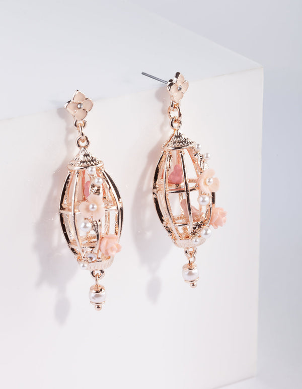 lovisa rose gold drop earrings