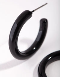 Matte Chunky Mini Hoop Earrings - link has visual effect only