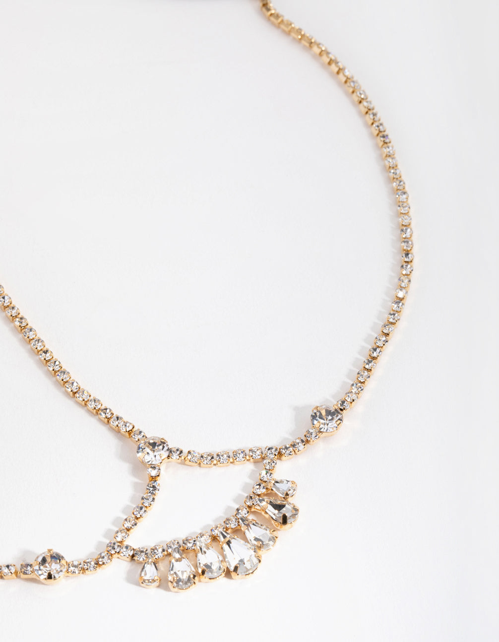 Rose Gold Crystal Jewel Drop Headchain - Lovisa