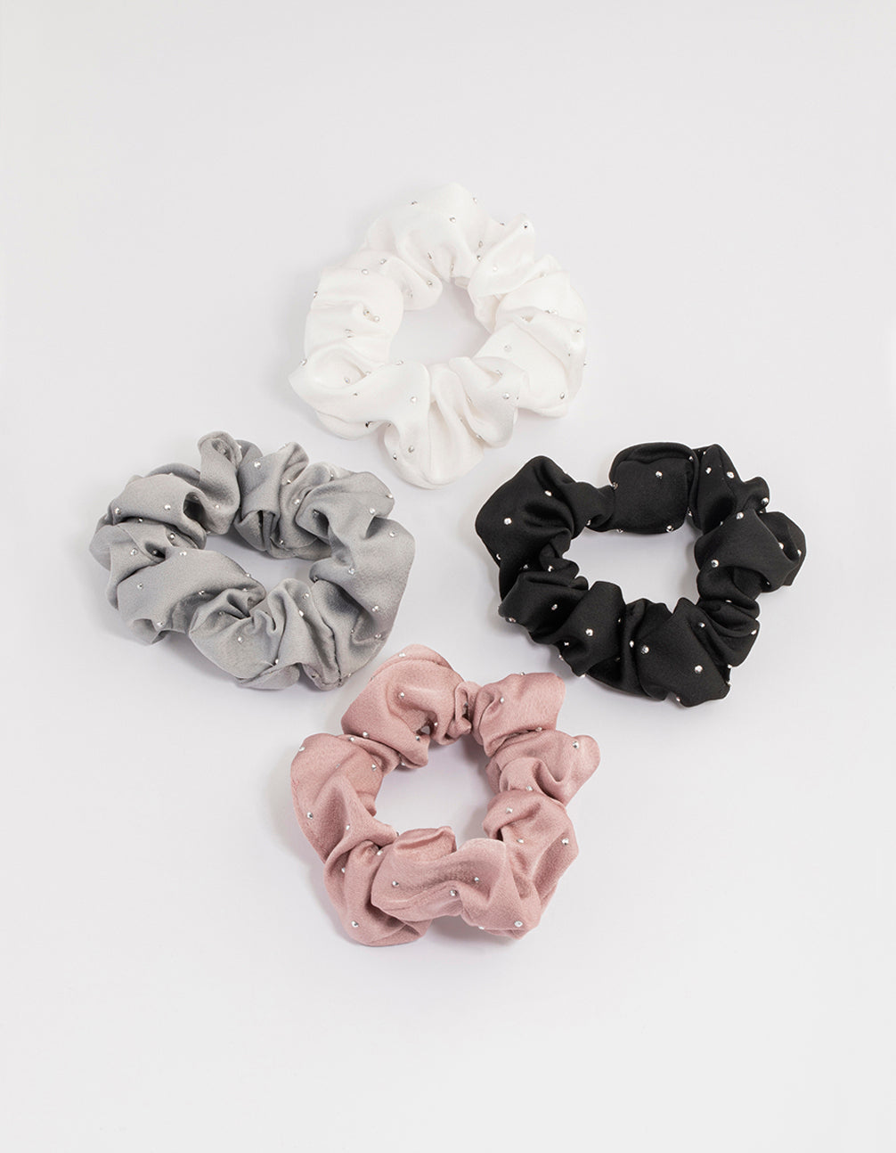 Neutral Velvet Cord Scrunchie Pack - Lovisa