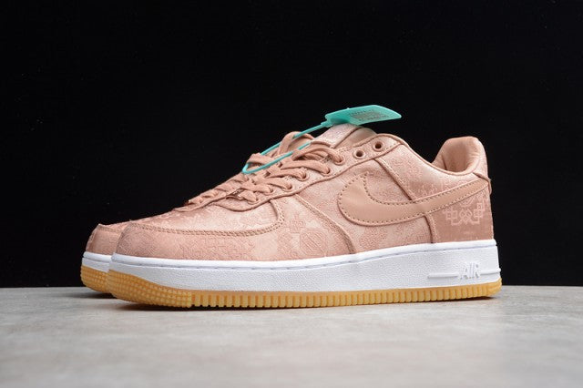 nike air force 1 white and rose gold