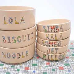 personalised pet bowls