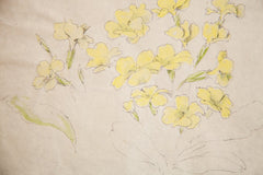 Antique Yellow Wildflowers in Watercolor, Casual Sketch Series // ONH Item 1397