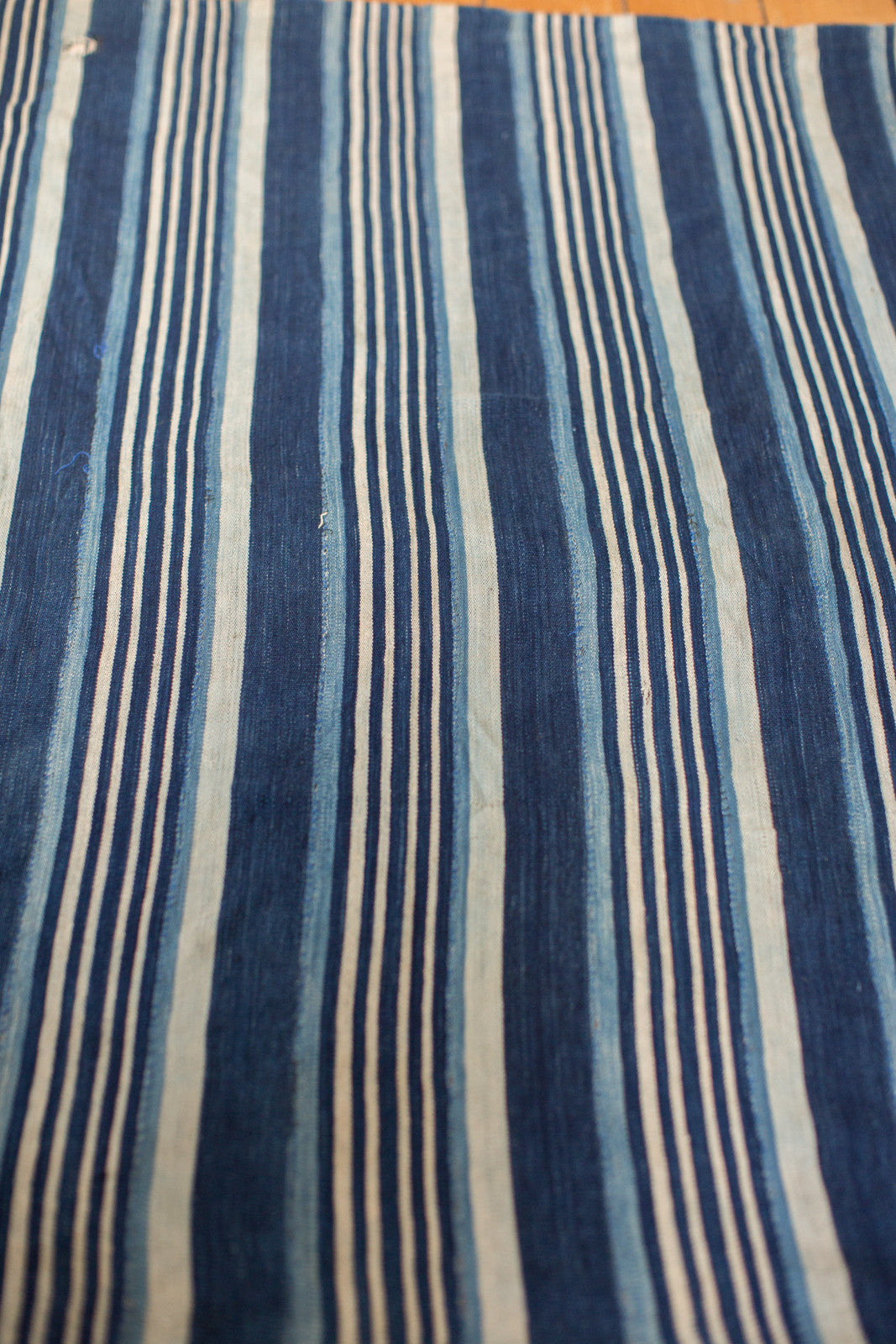 3.5x4.5 Indigo Blue Striped Textile