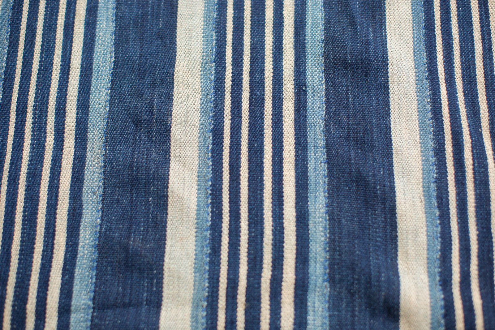 3.5x4.5 Indigo Blue Striped Textile