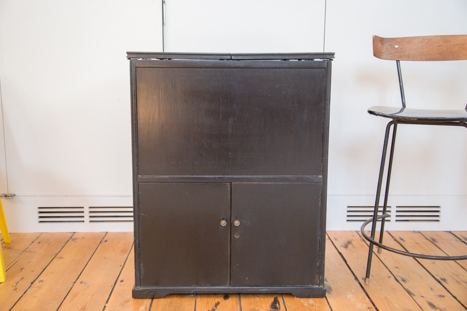 Prohibition Era Antique Hidden Bar Bureau