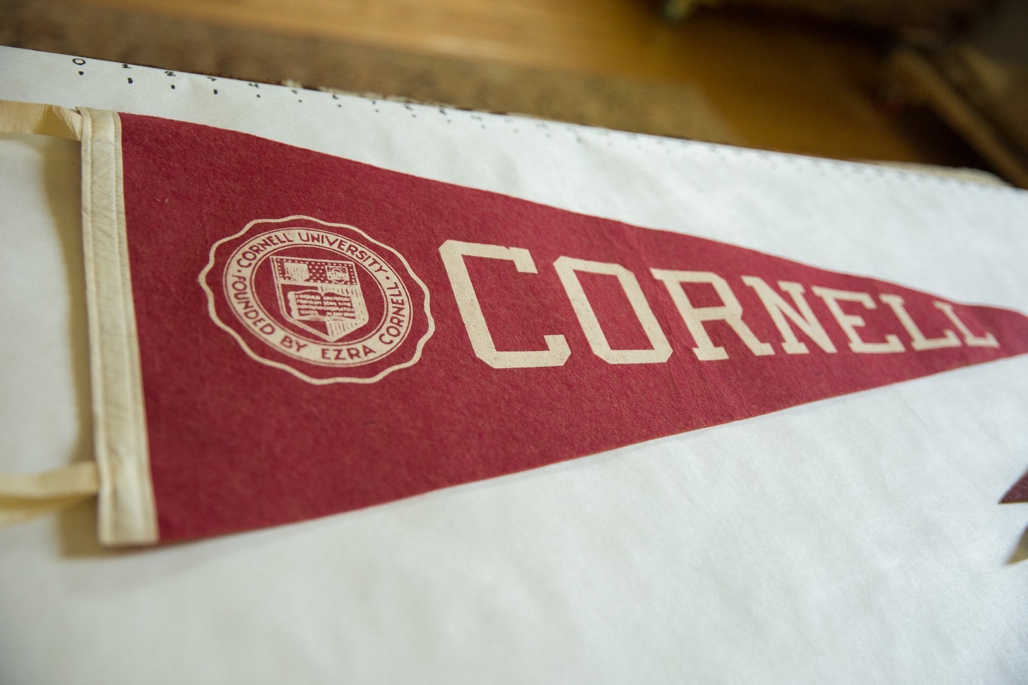Vintage Cornell University Felt Flag Pennant