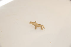 Vintage African Brass Mini Hippo // ONH Item ab01696 Image 1