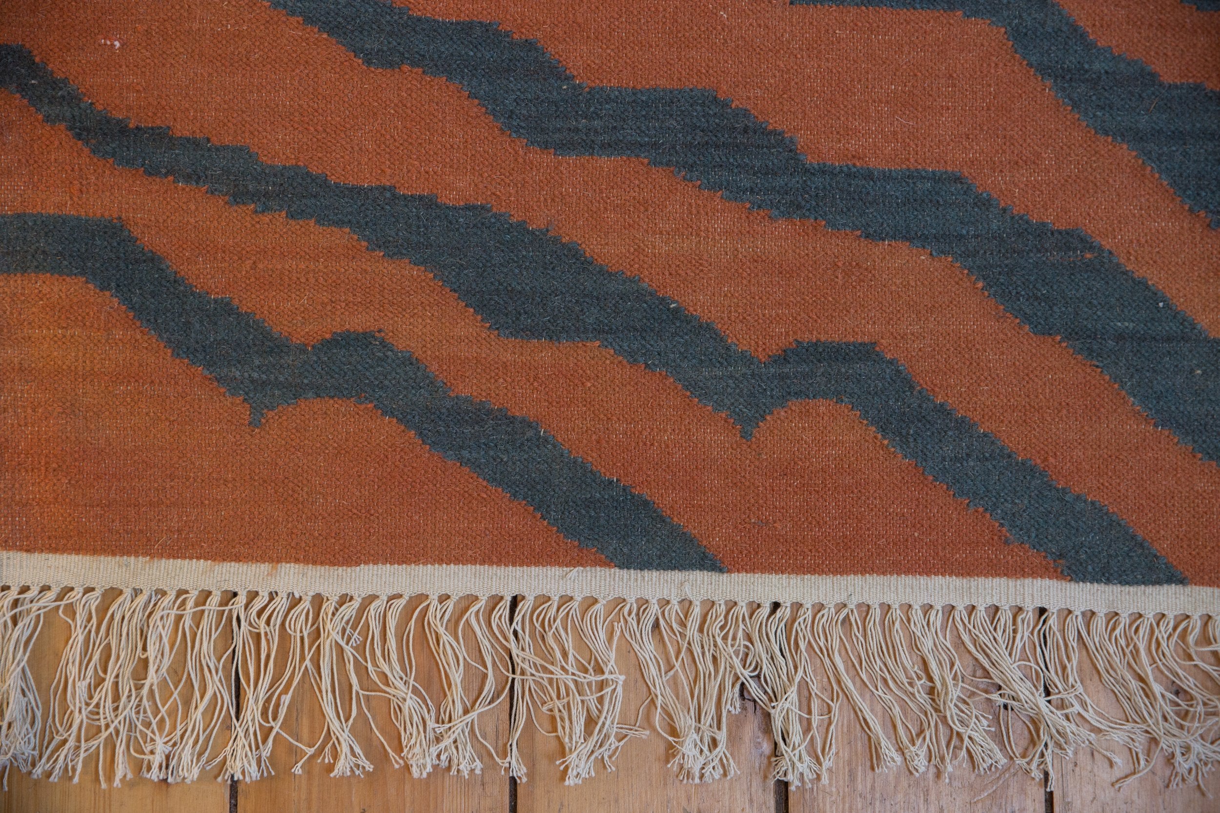 9x12 Vintage Indian Tiger Kilim Design Carpet / ONH item mc001275