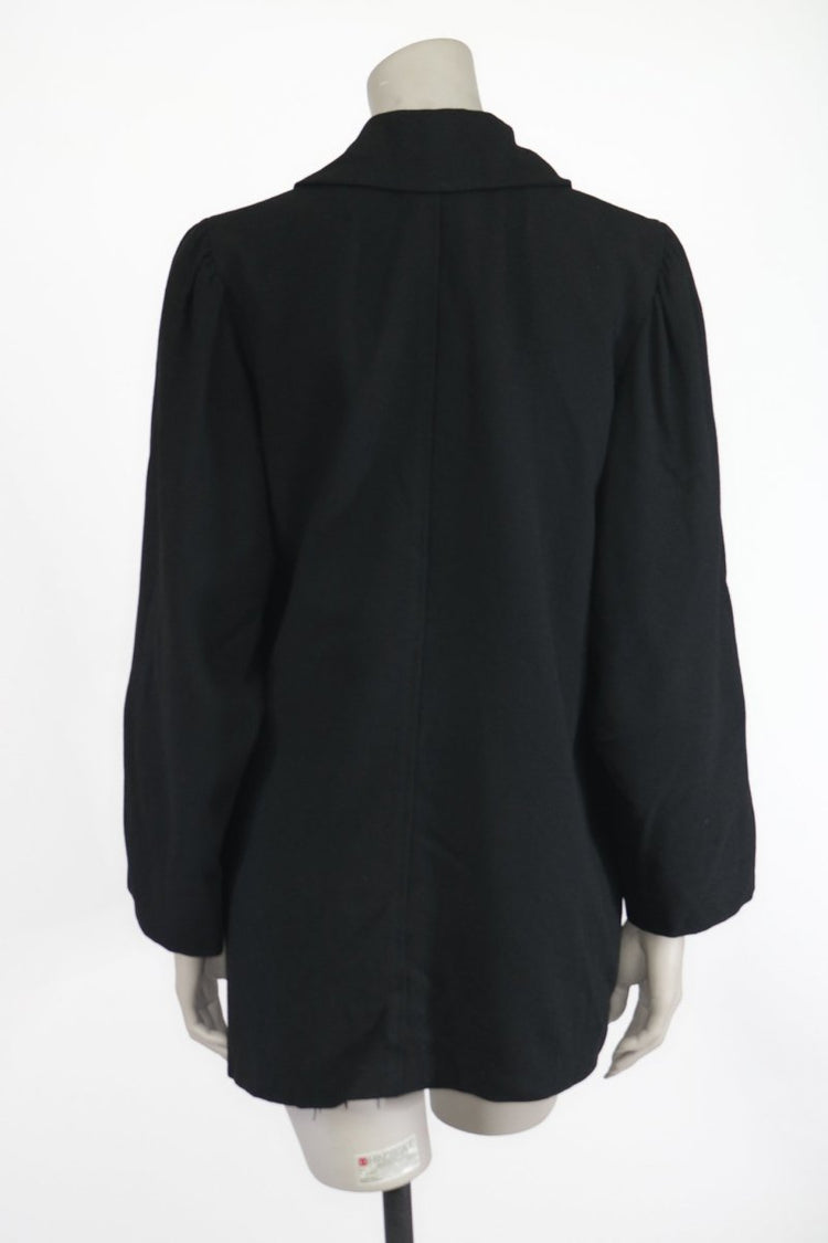 30s 40s Black Wool Box Jacket | Clothing | Floria Vintage