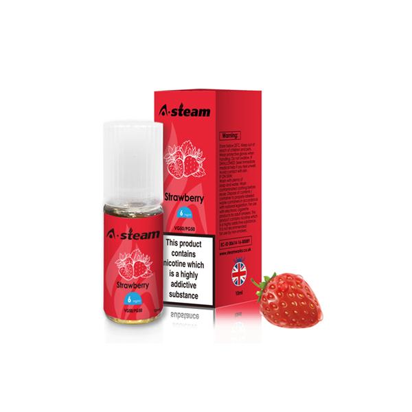 A-Steam Fruit Flavours 6MG 10ML (50VG-50PG) - Flavour: Apple 10