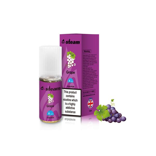 A-Steam Fruit Flavours 6MG 10ML (50VG-50PG) - Flavour: Apple 21