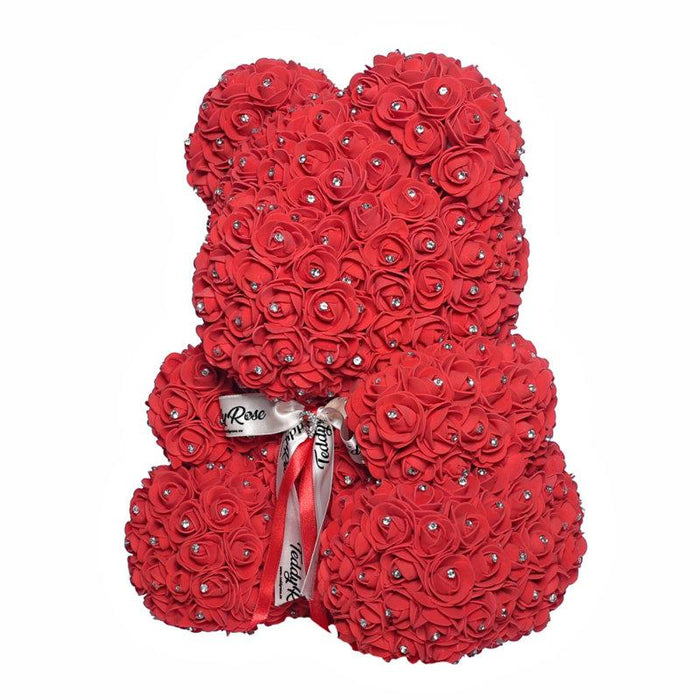 valentines rose bear