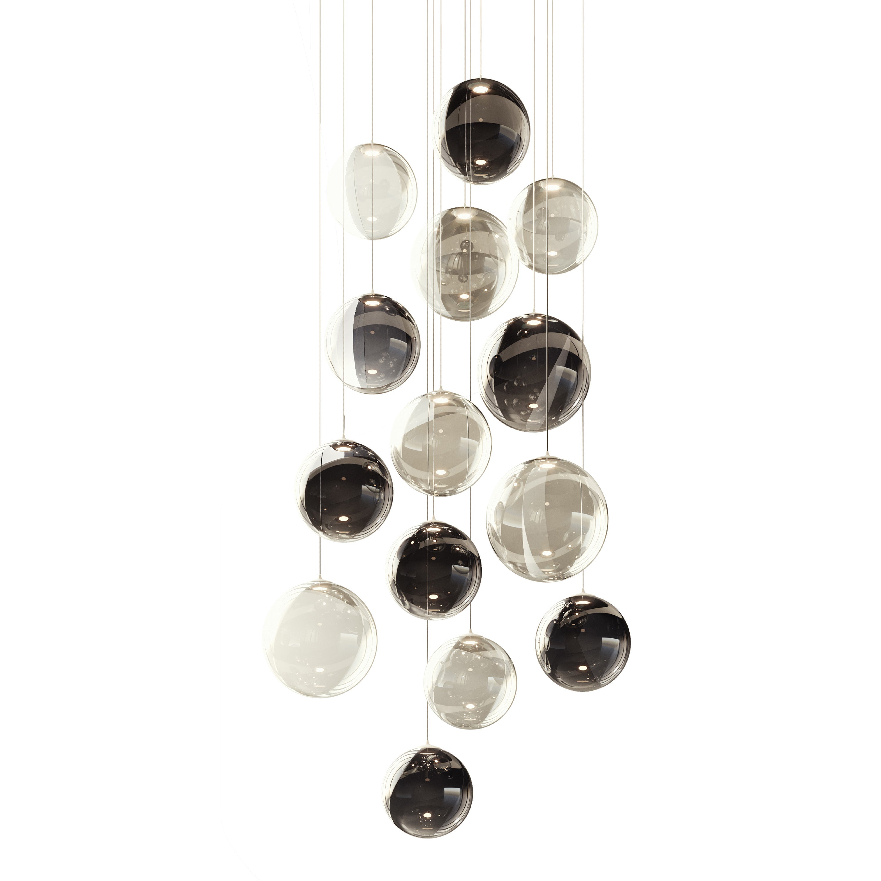 Unique Round Chandelier with Multiple Lights for Solo Spaces