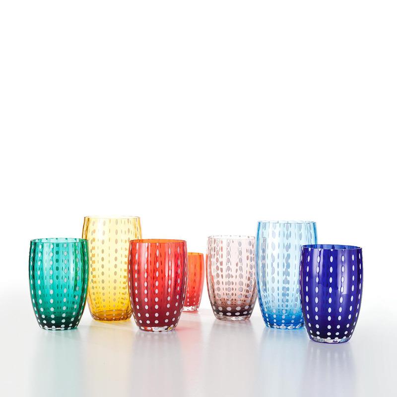 Bei Tumbler - Italian Colored Glassware - Zafferano America