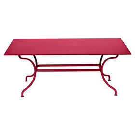Pink Outdoor Dining Table