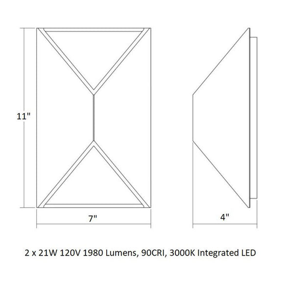 Sonneman Inside Out™ Prisma™ LED Sconce - 2Modern