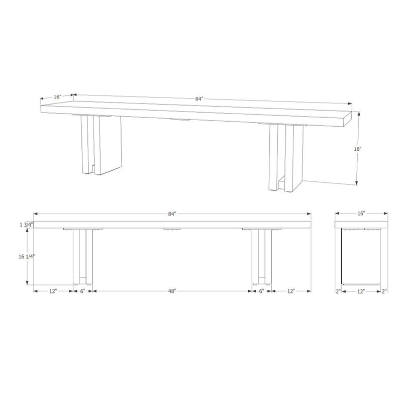 ARTLESS Occidental Bench - 2Modern