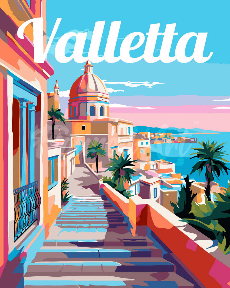 Póster de Viaje La Valeta Malta - es.figuredart product image