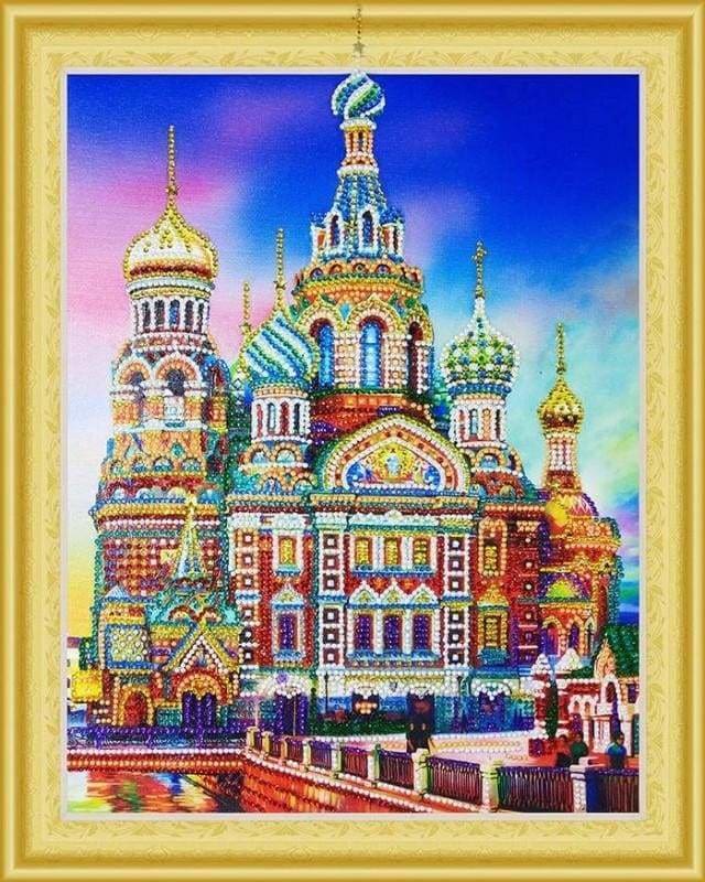Sucio diámetro crédito Punto de Cruz Diamante - Diamond Painting Iglesia rusa – Figured'Art
