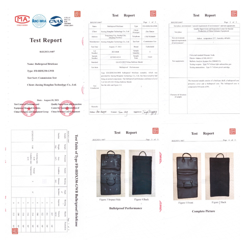 Bulletproof briefcase test report