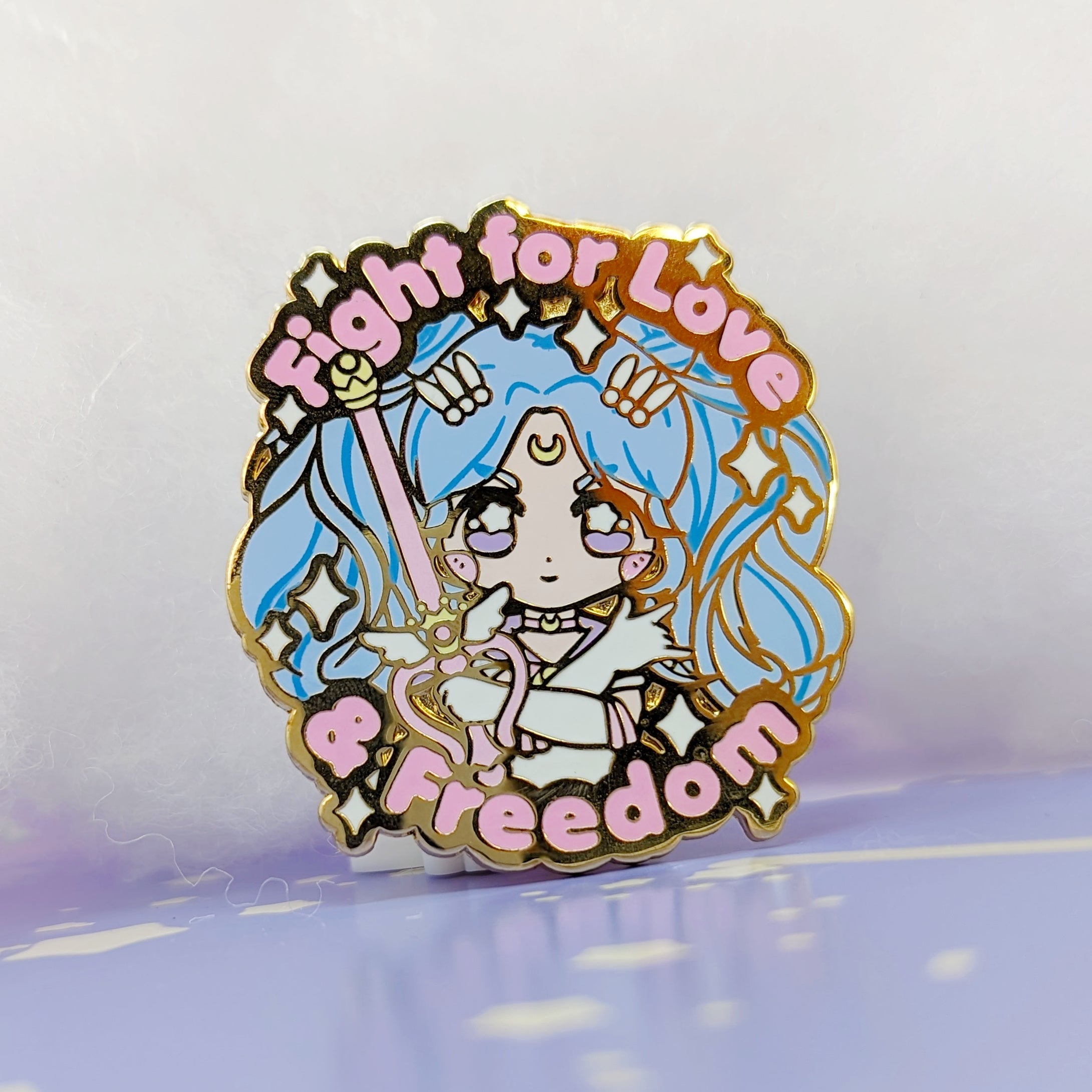 Sailor Liberty - Periwinkle - Fundraiser Enamel Pin - Kittynaut product image