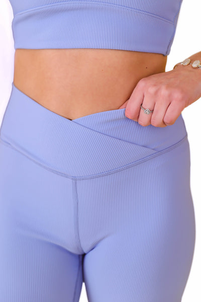 Heat Of The Moment Biker Shorts-Periwinkle