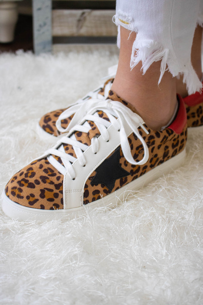 leopard womens tennis shoes