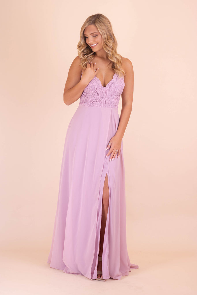 lavender maxi dress