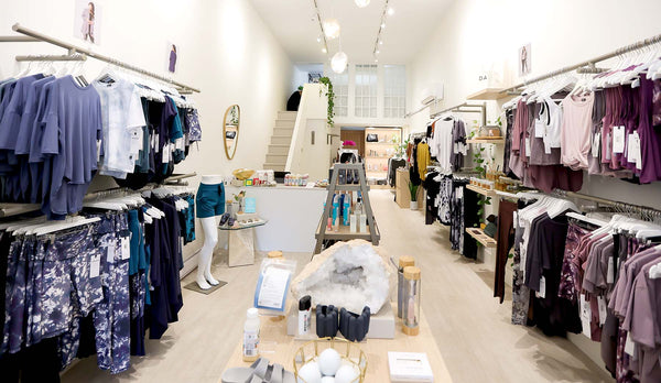 DAUB Granville's interior is designed to invoke a calm, caring shopping experience. From meditation cushions to locally-made candles, clean beauty and made in Canada clothing, DAUB is the perfect place to shop local.