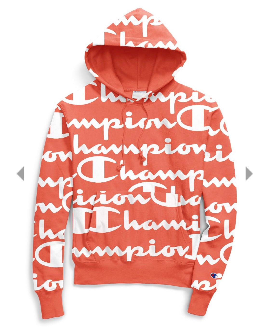 champion sweater logo all over