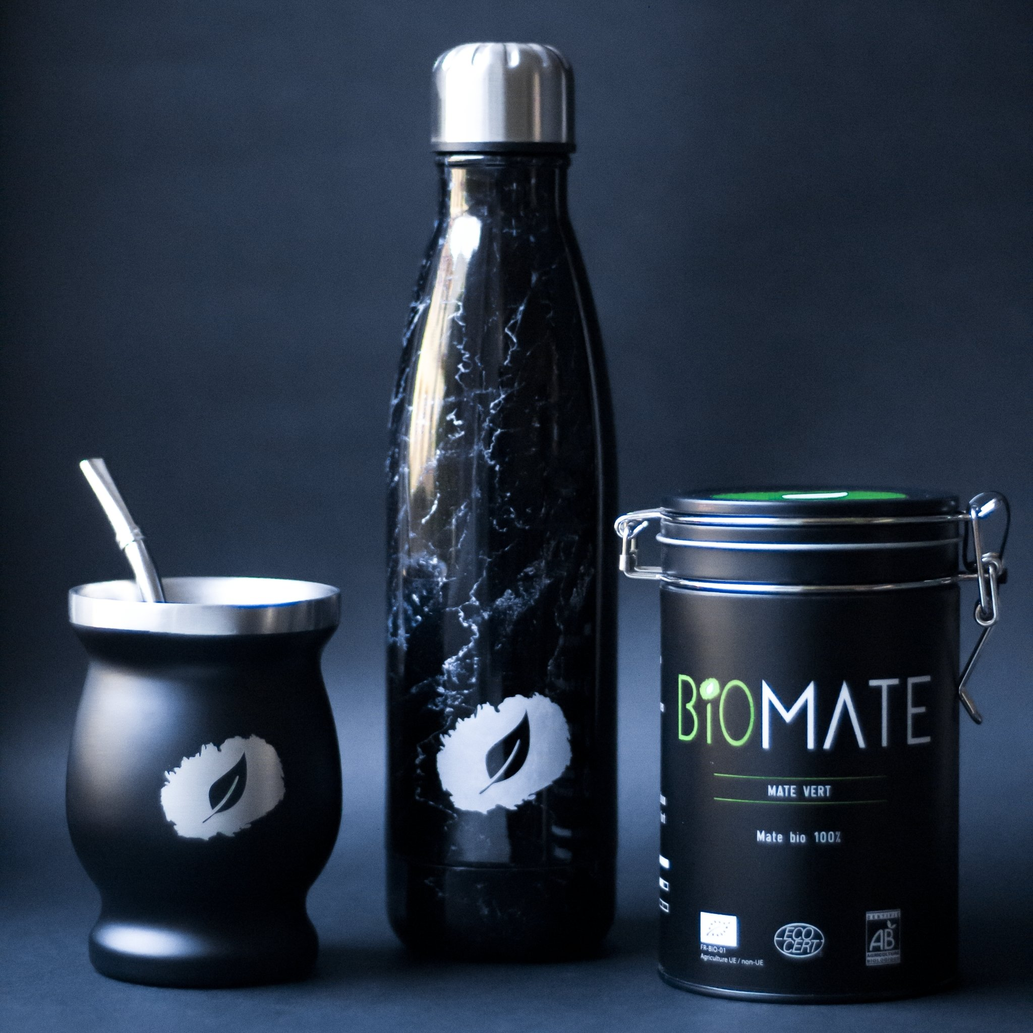 Pack Duo Bambou Infuseur à thé (500ml) - Thermos - Maté Bio, Biomate