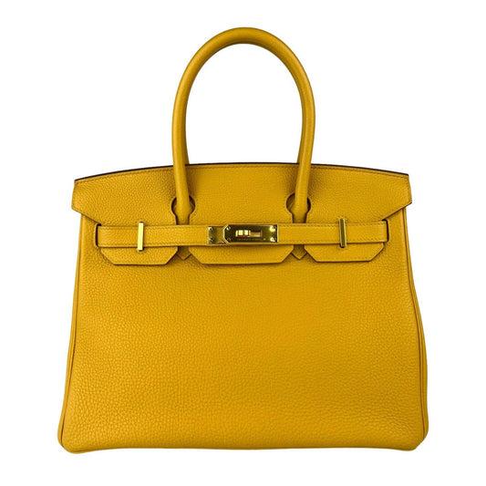 Birkin 30 leather handbag Hermès Camel in Leather - 23269271
