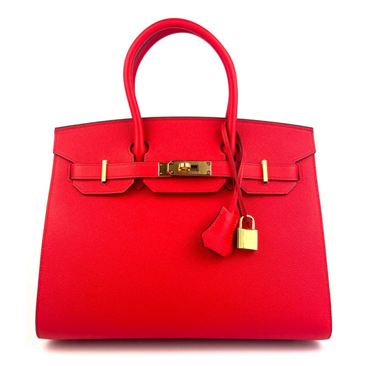 Hermes Birkin 30 Orange Epsom Palladium Hardware #Q - Vendome Monte Carlo