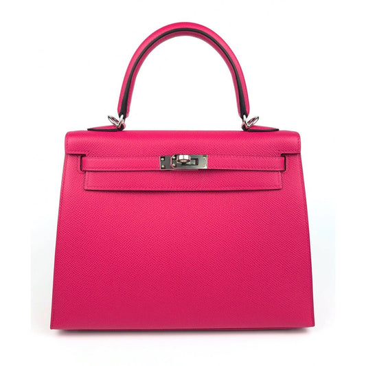 HERMES Togo Kelly Retourne 28 Rose Pourpre 234558