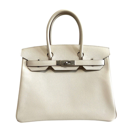 Hermes Birkin Sellier Bag Grey Epsom with Palladium Hardware 30