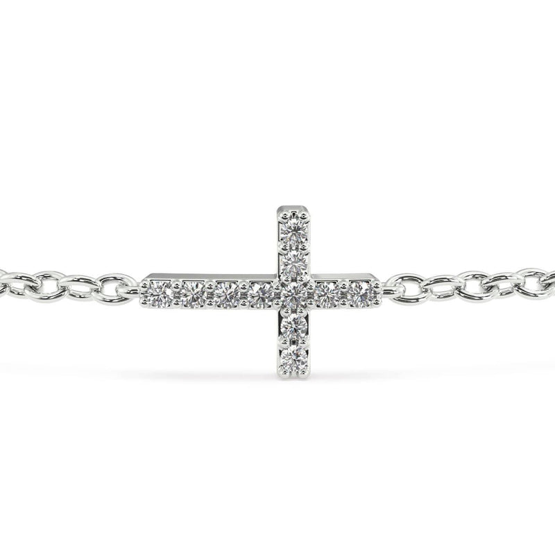 faith steel cross bracelet