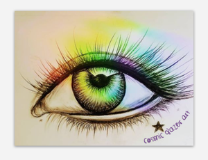 Prism Eye Cosmic Sacred Geometry sticker