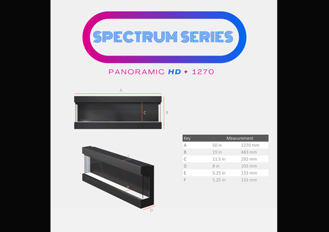 Spectrum Series Built-in electric fireplace from evolution fires