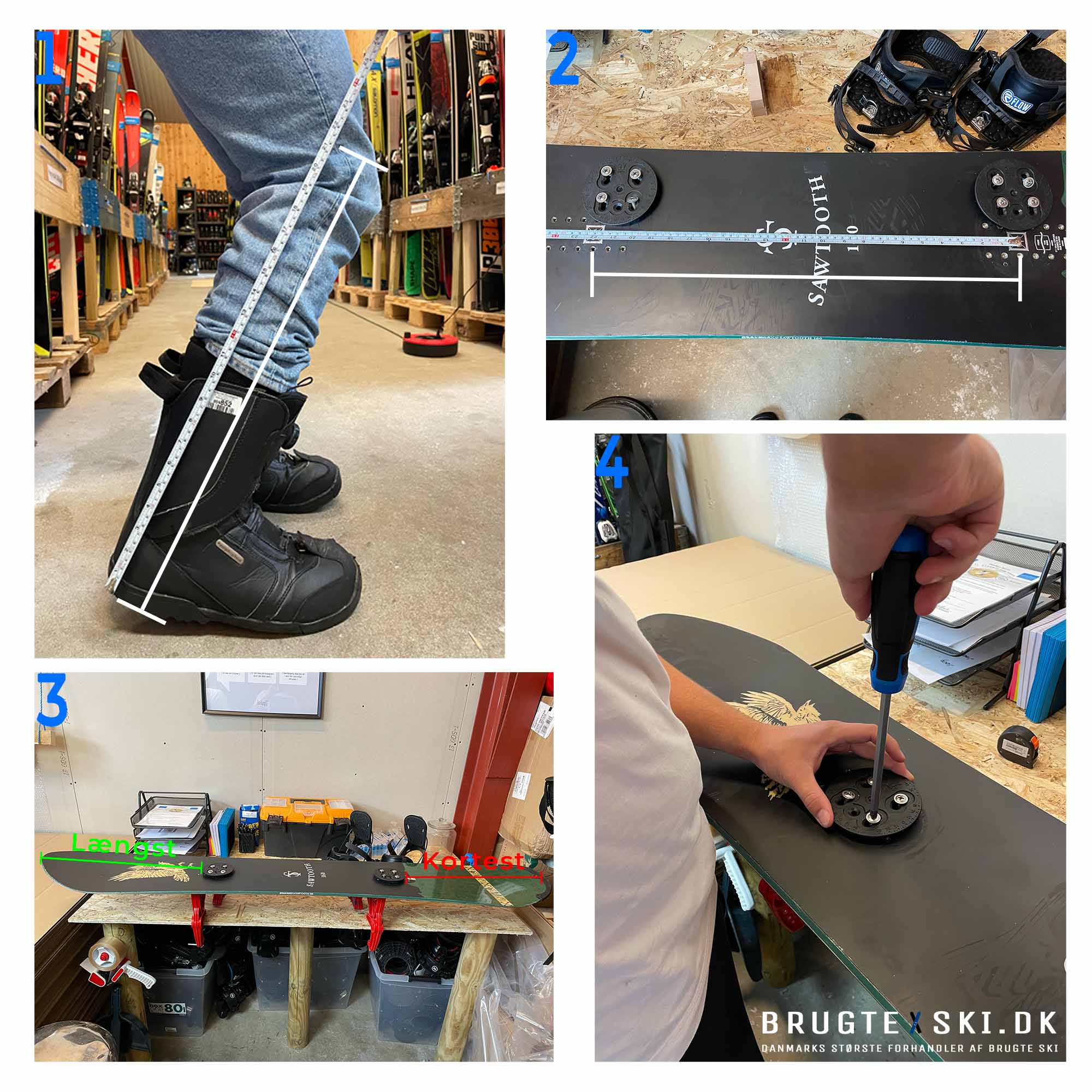 Adjustment and installation of snowboard bindings