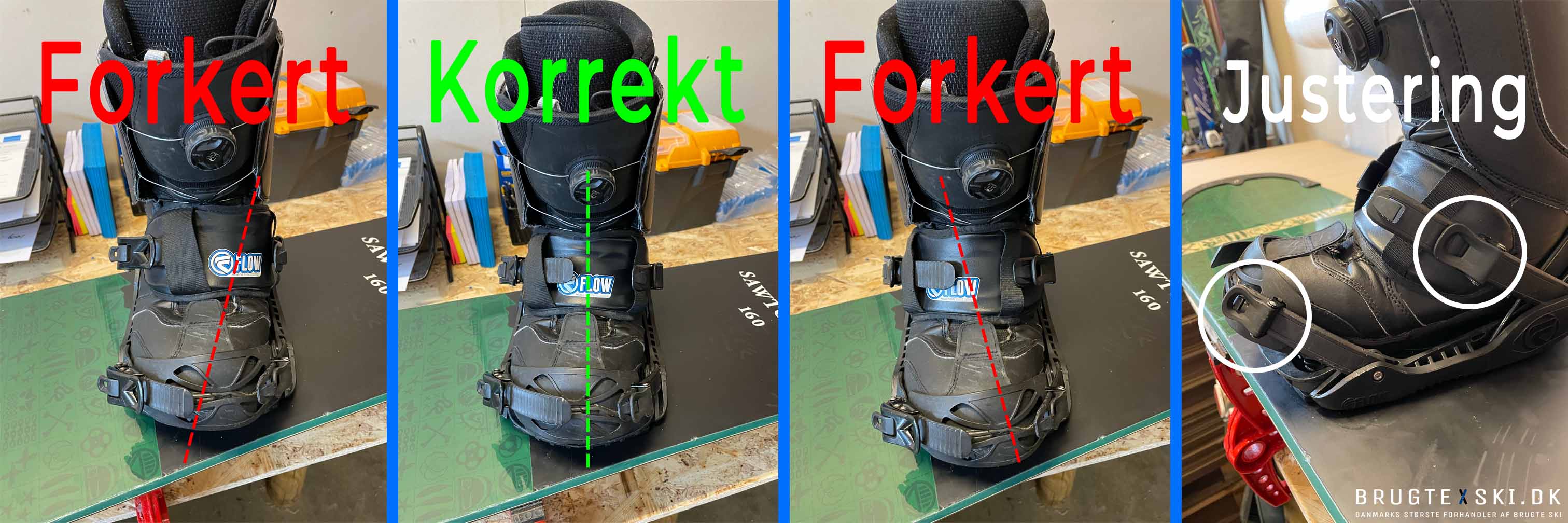 Adjustment and installation of snowboard bindings
