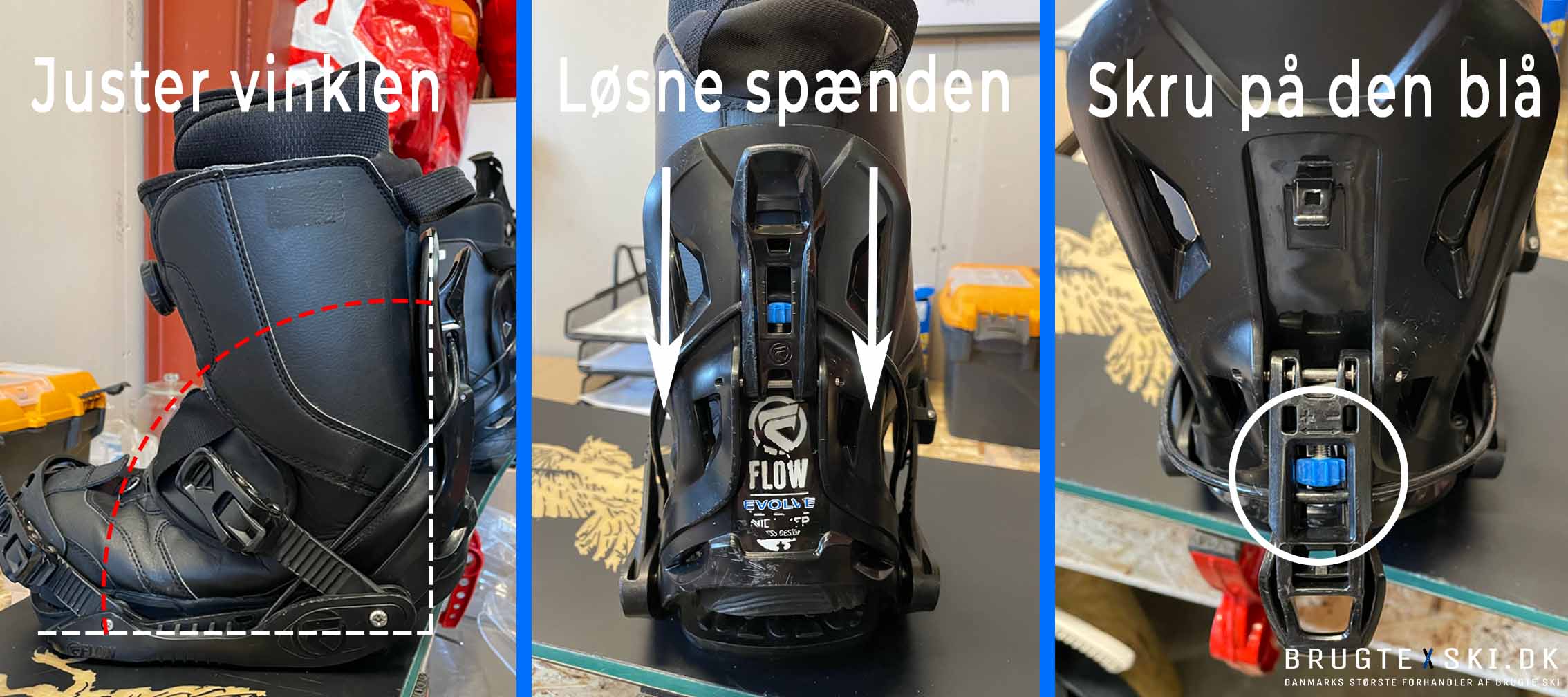 Adjustment and installation of snowboard bindings