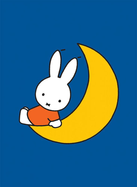 Miffy Sat on the Moon Mini Poster – Miffy Shop