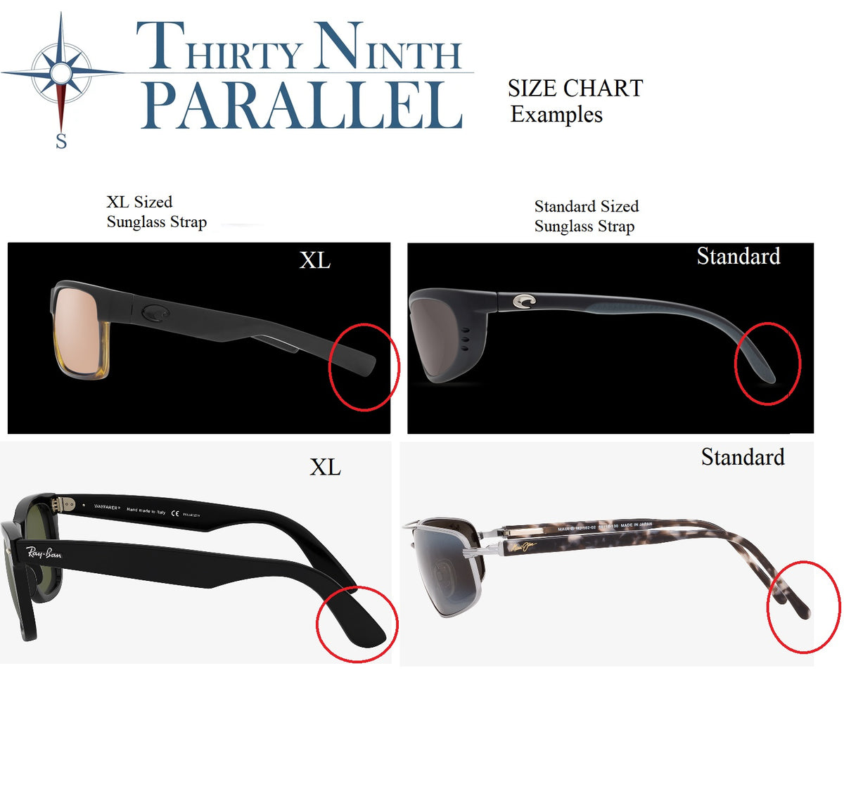 Reagan Sunglass Strap – Thirty Ninth Parallel