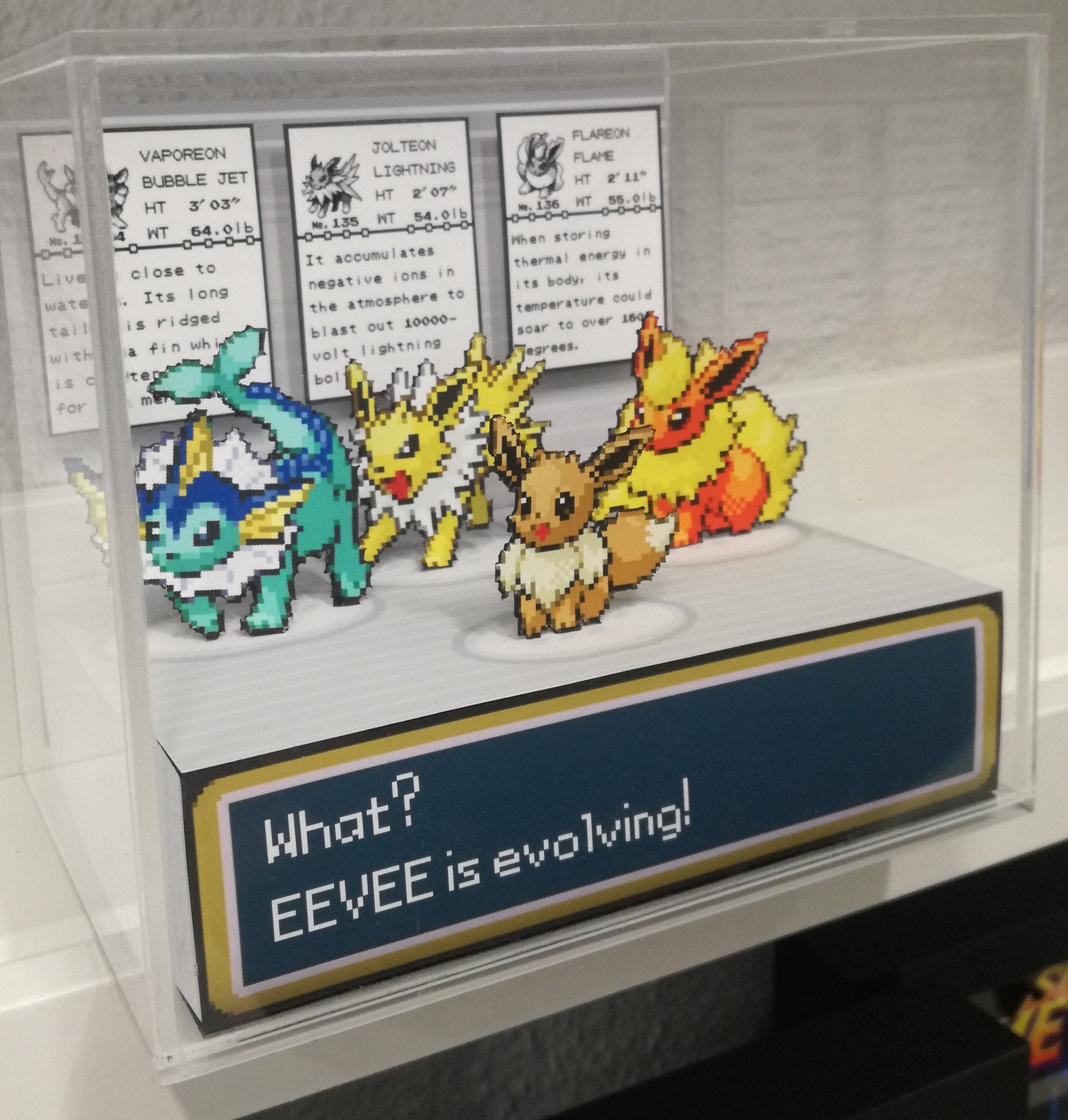 Insister der ovre blanding Pokemon Fire Red Eevee Cubic Diorama – ARTS-MD