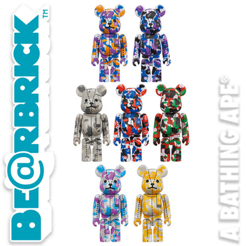 Bearbrick 100% Designs A Bathing Ape x Medicom Toy BAPE Camo 28th Anniversary #2